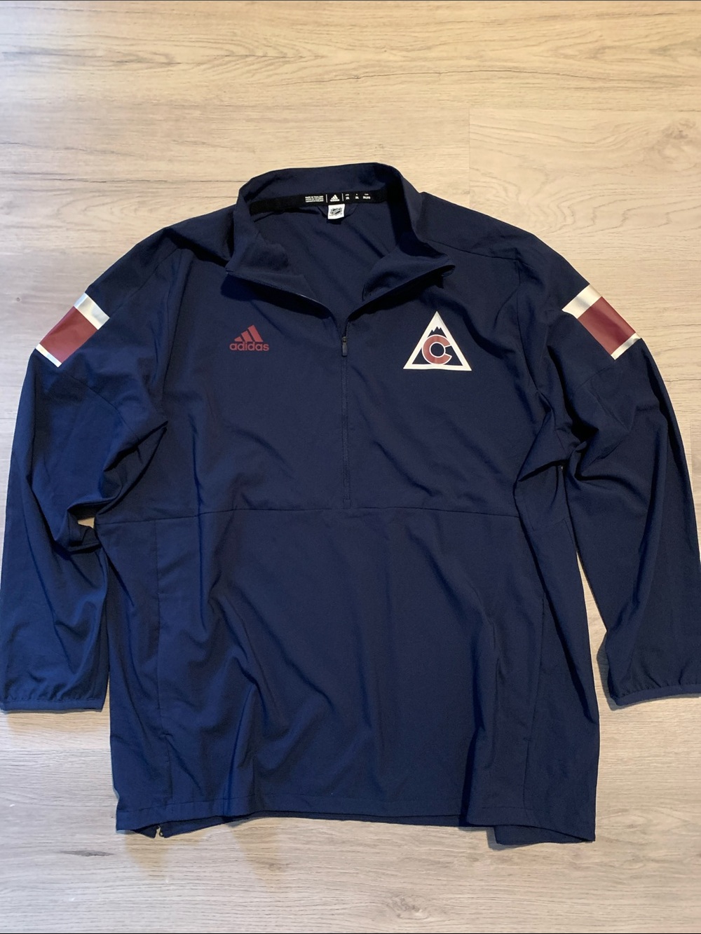 adidas Colorado Avalanche Navy Windbreaker Mens XXL